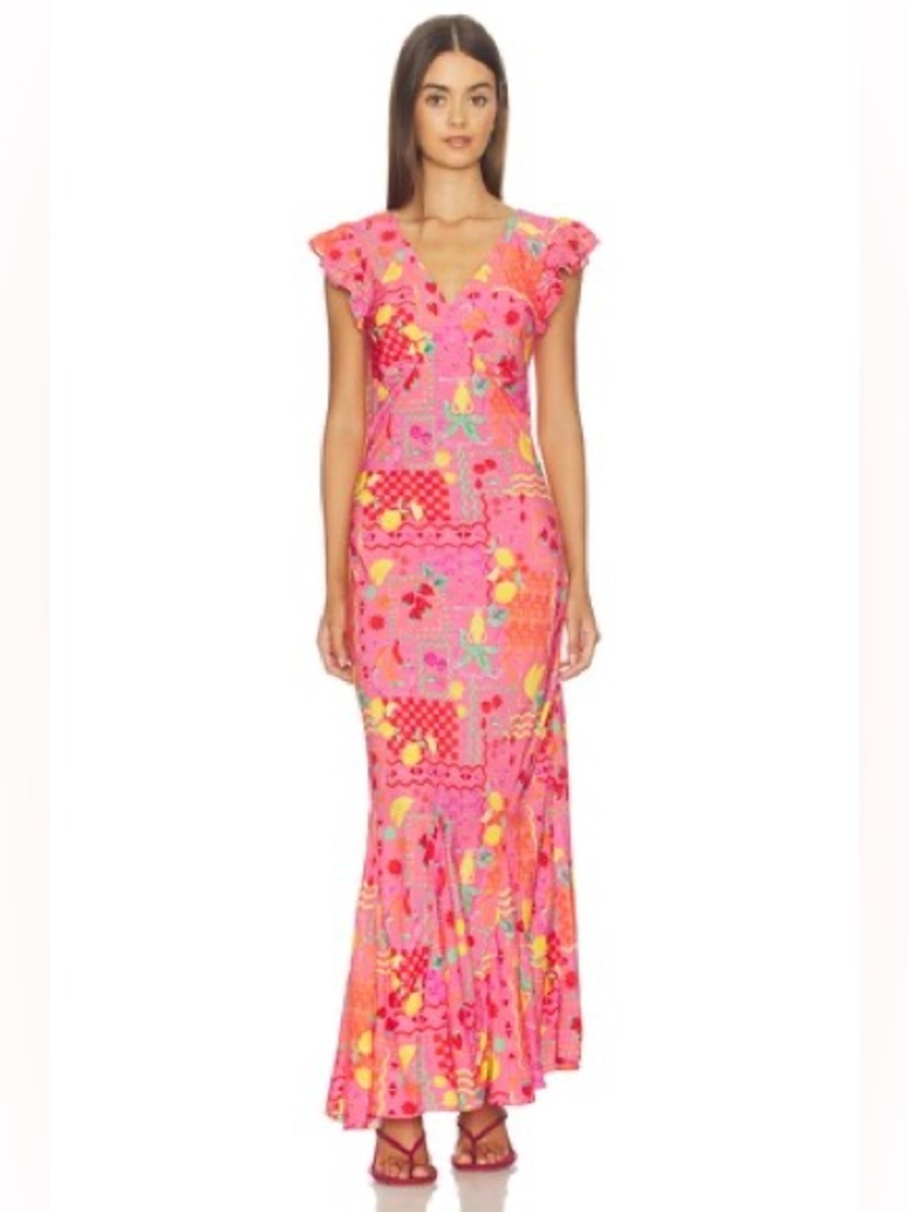Beach Riot Pink Floral Maxi Dress Size S NWOT Resort Wedding Guest